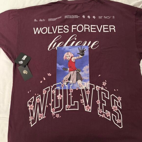 Darc-sport Men's Burgundy and Purple T-shirt - Picture 1 of 4